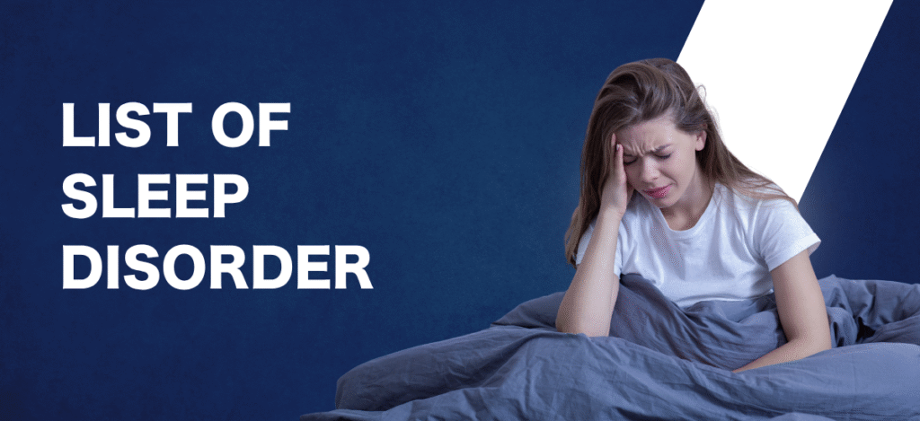 Types of sleep disorders